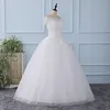 Real Photo Vintage Lace O Neck Suknia Ślubna Bez Rękawów 2018 Dostosowany Plus Size Suknie Ślubne Tanie Vestidos Novia