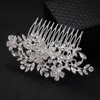 2019 Real Timelimited Hair Combs Round Feis Whole Fashion Crystal Leaf and Flower Bride Hair Decoration Pins Wedding Accessor4492686
