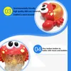 Cute Funny Crab Music Bubble Maker Machine Blower Toy With Songs Kids Baby Bath Bubble Shower Toy1975723