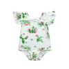 Nouveau-né Bébé Fille Vêtements 2018 Été Cactus Volants Romper One-pieces Vêtements Bébé Vêtements Sunsuit Bébé Body Costumes Infantile Filles Vêtements