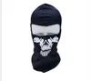 Masque de crâne de fantôme d'Halloween Cagoules de crâne intégral Moto Biker Balaclava Respiration Masques anti-poussière coupe-vent Masque de sport de ski