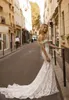 Gali Karten Mermaid Dresses Sexy Off Shoulder Lace Wedding Clows Court Train Bohemian Beach Bridal Dress Custom 0505 0505