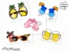 Mode Luau Summer Beach Party Nouveauté Fruits Ananas Lunettes de soleil Flamingo Party Décoration Hawaïenne Lunettes drôles Lunettes Événement Fournitures