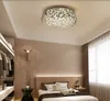 LED Nowoczesne Crystal Sufit Lights Nordic Salon Disturie Nowość Sypialnia Sufitowe Lampy Iron Glass Sufit Lighting LLFA