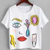 20187 Azulina Letnie Kobiety T Shirt Drukowane O Neck Krótkie Rękawy Bawełniana Koszulka Koszulka Casual Koszula Tee Damskie Topy Nowa Dziewczyna Koszulki Odzież