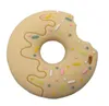 Baby Safety Silicone Teether Grinding Cookies Donut Pendant Teether Baby Bites Chew Toys for Newborn Boy Girls Dental Care