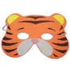 Mask Toy Birthday Party Supplies EVA Foam Animal Masks Cartoon Kids Partys Dress Up Costume Zoo Jungle Party Decoration