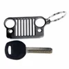 Högkvalitativ nyckelring Keyring rostfritt stål grill nyckelkedja nyckelring för jeep grill nyckel ring cj jk tj yj xj ny
