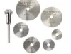 7Pcs HSS Rotary Tools Circular Saw Blades Cutting Discs Mandrel Cutoff Cutter Power tools multitool dremel tools