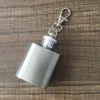 1oz HIP FLASK RVS Sleutelhanger Mini Draagbare Outdoor Wijnfles Schroefdop Whisky Liquor Alcohol Flagon Sleutelhanger Drinkwarenkolf