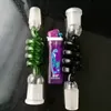 Kleur Spiraaladapter Groothandel Glas Bongs Pijpen Waterleidingen Glas Pijp Roken Accessoires Willekeurige Levering van kleuren