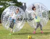 Bola de pára -choque inflável médio transparente redondo com depressão de superfície fixa de corda dentro de atividades de competição e recreação