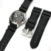 26mm 24mm buntes wasserdichtes Gummi-Silikon-Uhrenarmband mit Dornschließe für Panerai-Uhr PAM Man PAM00616 mit 229 V