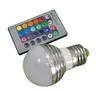E27 E14 LED 16色変更RGB RGBW電球ランプ85-265V RGB LEDライトスポットライト+ IRリモコン