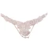 Sexy Lingerie Hot Mash Cristal Lace TRANCA TANGA Lingerie Underwear Lingerienties G Corda com Beading Bordado Mulheres