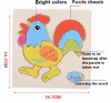 28 Styles Learning Education Education Wooden Toys Cards 3D Puzzle Kids Presente C￩rebro de C￩rebro Cartoon Animal Puzzles de madeira Toy Children Educativos