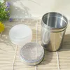 Stainless Steel Chocolate Powder Shaker Cocoa Flour Salt Sugar Cappuccino Sifter Lid Shaker Tools Coffee Filters Kitchen Gadget