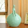 Europa Retro Ceramiczna Dziewczyna Dama Piękno Statua Home Decor Rzemiosła Room Dekoracja Ornament Porcelain Figurki Dekoracja ślubna