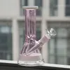 Plataforma petrolera de humo de Bong de vidrio de 7,8 pulgadas con tazón DownStem Bongs de vidrio gruesos 18 mm Mujer Bubbler Tubería de agua Banger Hanger