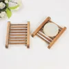 Dark Wood Soap Dish Bathroom Wooden Soap Tray Holder Plate Box Container Storage Soap Rack Wholesale