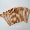 Eco Friendly 20 pz/lotto 5 pollici Cucchiaio di Legno Ecofriendly Giappone Stoviglie Zuppa Scoop Caffè Miele Tè Testa Rotonda Cucchiaio Agitatore