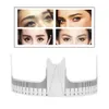 10pcs Permanent Makeup Eyebrow Grooming Stencil Shaper Ruler Measure Tool On Nose Makeup Reusable Eyebrow Ruler Tool Measures