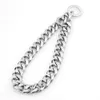 12mm Titane Acier Animaux Chien Chaîne Chiots Sangle Grand Chien Bouledogue Collier Chaînes Colliers Animaux Outils Chiens Fournitures 10 Tailles Or Argent