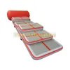 Tapis de gymnastique air track airtrack tapis tapis de gymnastique pistes de gymnastique 5x1 5x0 2m gris haut bas et côtés roses avec pompe livraison gratuite