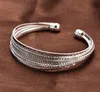 LuckyShine 6pcs Special Shine 925 Sterling Silver Open Justerbara armband Ryssland Australien USA Bangles Armelets Jewelry296Z