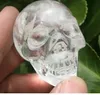 Tibetan Clear Quartz Rock Crystal Carved Crystal Skull