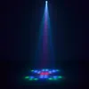 Mini 64 LEDs RGBW Sound Active 24 Lattice Patterns Projector Lights Disco Home Club Party DJ Show Stage Lighting