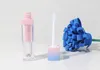 200pcs / lot carré vide lèvre gloss tube gradient rose bleu plastique élégant lèvres liquide conteneurs cosmétiques 5ml échantillon sn1223