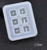 New Transparent Rectangle Silicone Bead Mould Square Ball 6 Holes DIY Jewelry Mold resin molds for jewelry291e