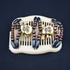 Women Wooden Magic Hair Comb Beads Mood Wood Barrettes Fashion Double Row Hot Accessories Hair Clips 120pcs Different Styles AAA28