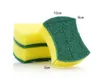 3 pieces of household goods clean double sided brush bowl dishwasher nano cloth brush pot magic sponge sponge cleaning cloth