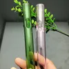 nouveau Smoking Pipe Mini Narguilé bongs en verre Forme en métal coloré Tuyau en verre étendu coloré avec logo