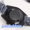 최고 자동 기계 운동 남자 시계 검은 스테인리스 스틸 핫 시리즈 손목 시계 유행의 최고 품질 시계
