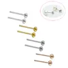 Beadsnice-Ohrstecker aus 925er-Sterlingsilber, Ohrsteckerteile mit 5 mm blütenförmiger Basis für DIY-Schmuck, ID 34300