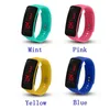 2018 Hot sal wholesale New Fashion Sport LED Watches Candy Jelly men women Silicone Rubber Touch Screen Digital Watches Bracelet Wrist watch