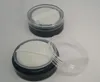 20ML 20G Leeres schwarzes Sichterglas Make-up-Pulverbehälter mit Schraubdeckel Loses Puderquastenglas Topfbox-Gehäuse
