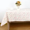 Prostokątna bawełniana lniana obrus w stylu ogrodowym w stylu vintage prostokąt obiad piknikowy stół ściereczka dekoracji domu
