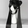 LIVRAISON GRATUITE +++ Twist Braid Anime Cosplay Perruque Coiffure Ancienne Perruque Noire Perruque Résistant À La Chaleur