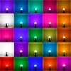 3W 5W LED RGB Bulbo Lâmpada E27 E14 16 Lâmpadas de atmosfera que mudam de cor 85-265V Holofote IR Controle remoto