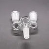 Drop down adapter reclaimer for glass bong One turn two Male to Female 14mm/18mm glass Dropdown Adapter glass oil rigs adapters wholesale