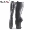 Wonderheel nuovo tacco alto 18 cm con tacco vertiginoso e curvatura posteriore YKK cerniera chiusa nero opaco interno sexy allacciatura al ginocchio