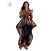 Robes africaines pour femmes Robes asymétriques Femmes Fête Robes Maxi Robe Dashiki Plus Taille Femmes Vêtements 6XL BRW WY1356