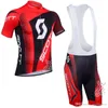 2021 Pro Scott ciclismo jerseys bicicleta roupas bicicleta vestuário mens mangas curtas bib shorts conjunto mtb maillot ropa ciclismo y21040116