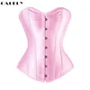 Basic Satijn Bovenborst Korset Top Busk Vetersluiting Bustier Traditioneel Corselet Bruiloft Bruidsondergoed Feestdansoutfits5315624