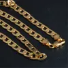 10mm Fashion Luxury Mens Solid Cuba Link Chain Gioielli da donna Collana placcata oro 18k per uomo Collane da donna Kka1532682