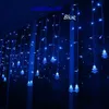 4 5M 96 Leds Gordijn Kerstboom Ijspegel Lichtslingers Kerstverlichting Kerstmis Nieuwjaar Lichten Bruiloft Decoratie EU 220V300A